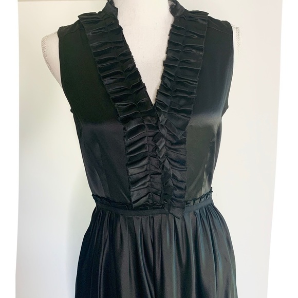 CYNTHIA STEFFE 100% SILK LITTLE BLACK DRESS SIZE 6 - Picture 5 of 10